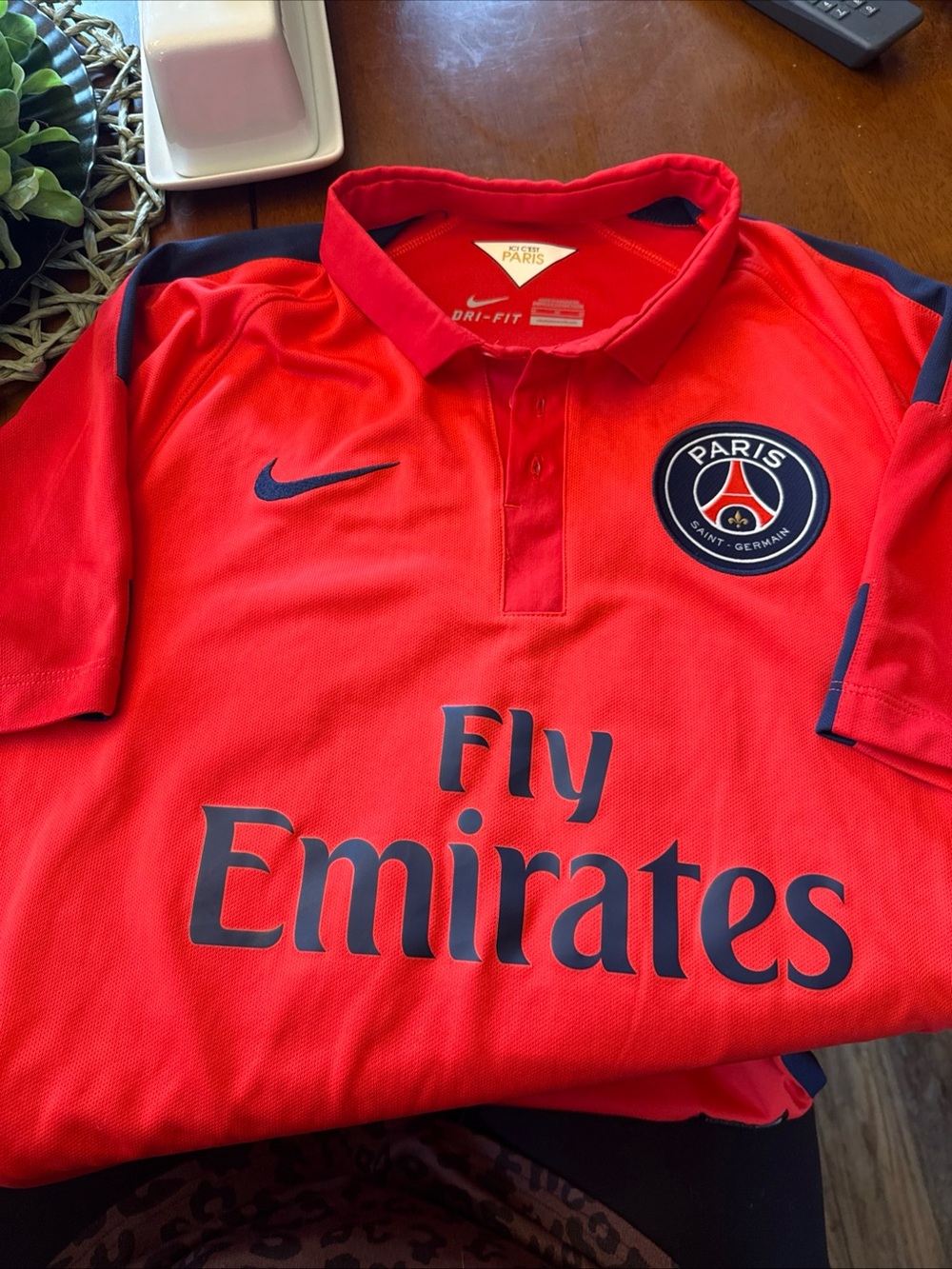 Nike Ibrahimovic PSG Paris Saint Germain Soccer medium Polo Shirt